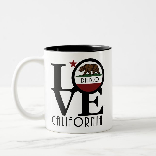 LIEBE Diablo California 11oz Zweifarbige Tasse (Links)