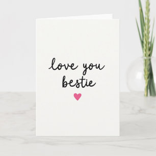 Liebe dich beste Freundschaftskarte Karte