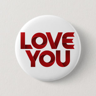 Liebe dich – Fette romantische Typografie Button