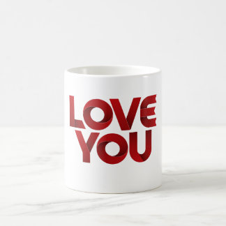 Liebe dich – Fette romantische Typografie Kaffeetasse