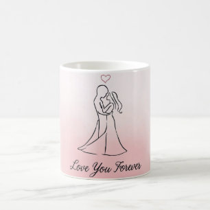 Liebe Dich Für Immer Tasse – Romantisches Valentin