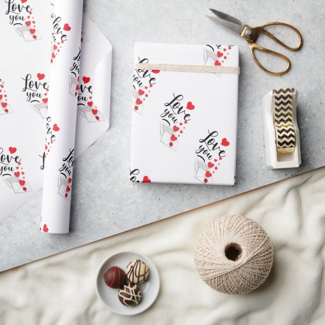 Liebe Dich Geschenkpapier (Basteln)