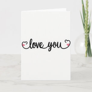 Liebe dich Glitzer-Herzen-Karte Karte