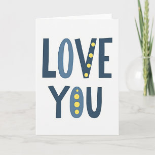Liebe dich immer Grußkarte Karte