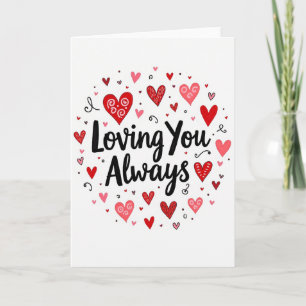 Liebe Dich Immer Romantische Herzkarte Karte