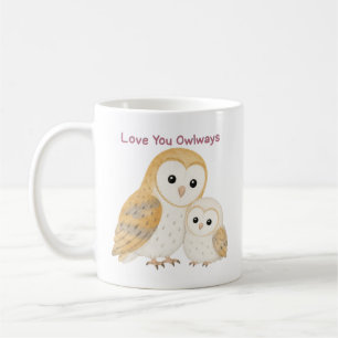 Liebe dich immer Schleiereulen-Tasse Kaffeetasse