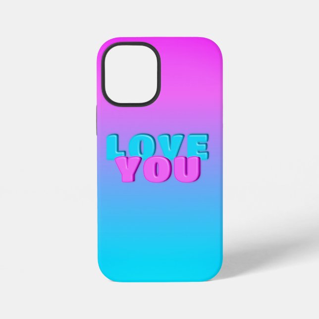 liebe dich iPhone 12 mini hülle (Rückseite)