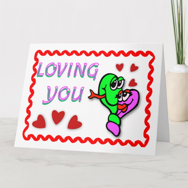 Liebe dich karte (Vorderseite)