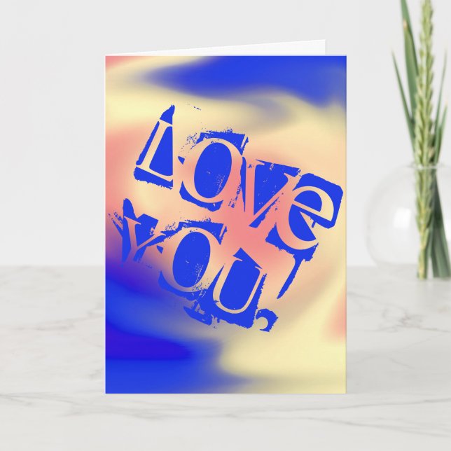 Liebe dich! Karte (Vorderseite)