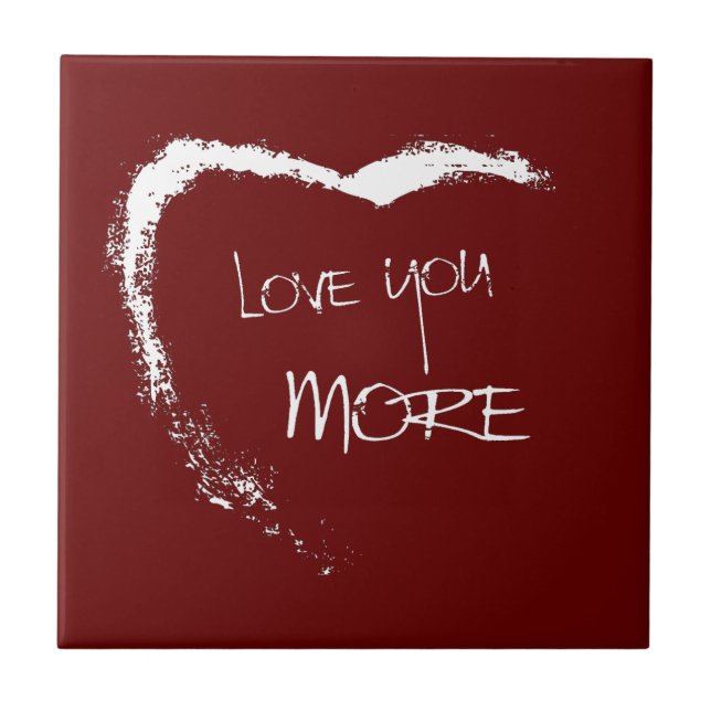 Liebe dich mehr fliese (Vorderseite)