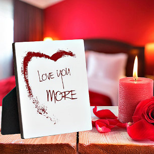Liebe dich mehr fotoplatte