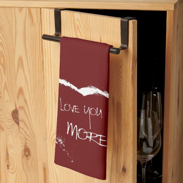 Liebe dich mehr geschirrtuch (Drittel gefaltet)