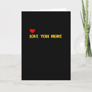 Liebe dich mehr Kontrastfarbe Modernes Aussehen  Karte