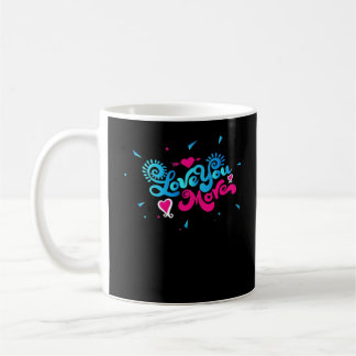 Liebe dich mehr saubere Typografie Kaffeetasse