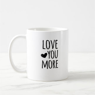 Liebe dich mehr Zitat Zeitloser klassischer Stil Kaffeetasse