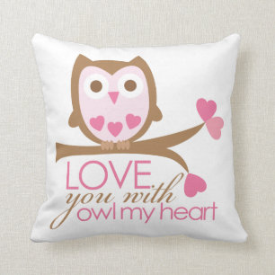 Liebe dich mit OWL mein Herz Kissen