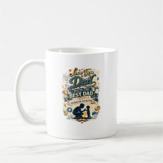 Liebe dich Papa, bester Papa überhaupt, Vintage-De Kaffeetasse