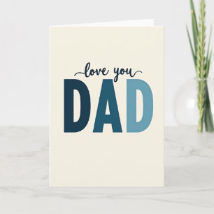 Liebe dich Papa Farbverlauf Briefkarte Karte