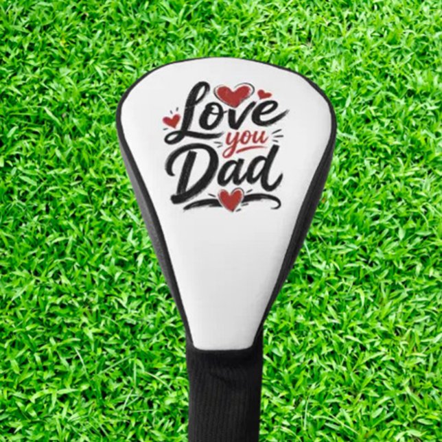 liebe dich Papa Golf Headcover (  'Love You Dad' Best Driver Golf Head Cover is a thoughtful gift for golf enthusiasts.)