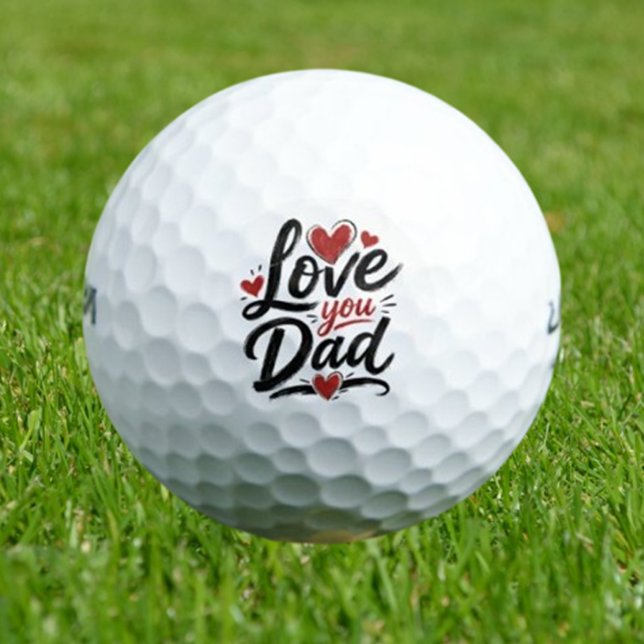 liebe dich Papa Golfball (Perfect for Birthdays, Father's Day, Golfing Gifts, Weekend Getaways,)