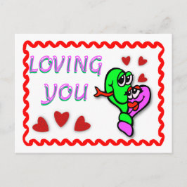 Liebe dich postkarte