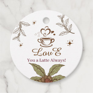 Liebe dich sehr, immer Kaffee-Geschenkanhänger Geschenkanhänger