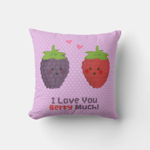 Liebe dich sehr Valentins-Pun Kissen