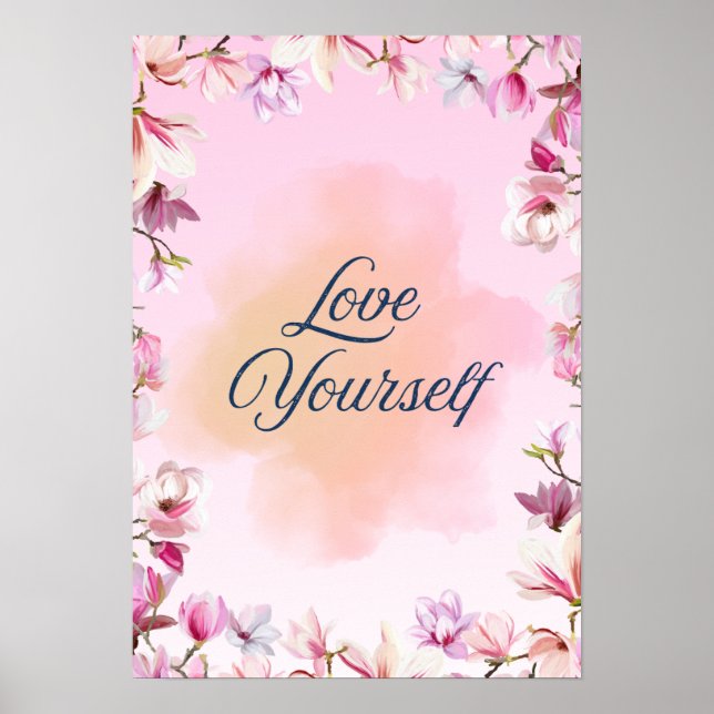 Liebe dich selbst attraktiver Poster (Vorne)