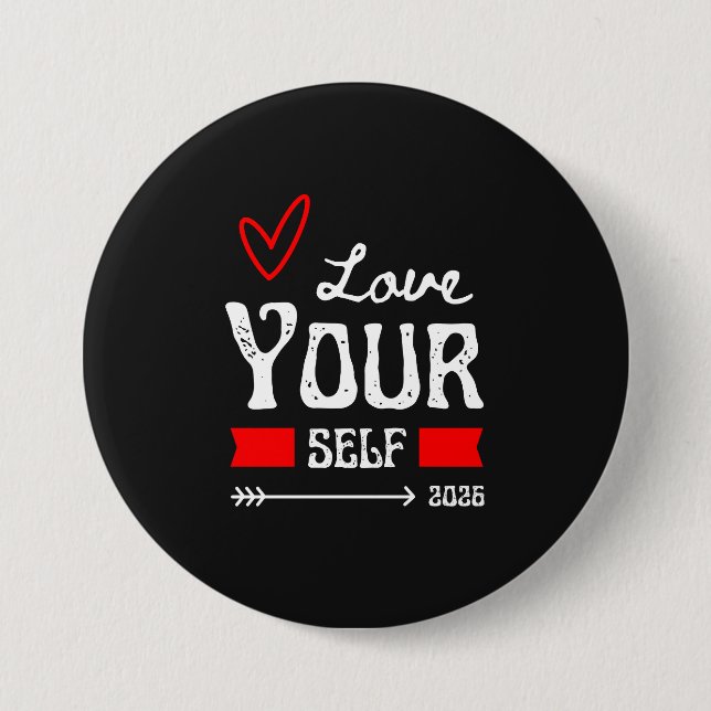 Liebe dich selbst button (Vorderseite)