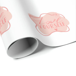 Liebe dich selbst  geschenkpapier