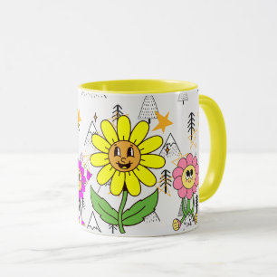 liebe dich selbst Lustiges Smiley-Gesicht Cooles D Tasse