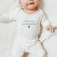 Liebe dich so sehr Matcha Baby Shower salbeigrün