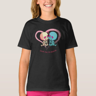Liebe dich zum Tod wegen Valentinstags. T-Shirt