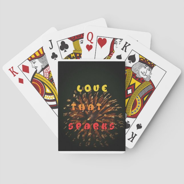 Liebe, die Abstrakte Kunstdesign drucken lässt Spielkarten (Rückseite)