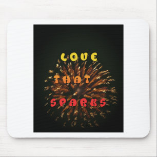 Liebe, die abstrakten Kunstdruck entzündet Mousepad