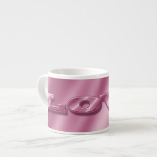 Liebe. Die Beschaffenheit des Silk rosa Espressotasse
