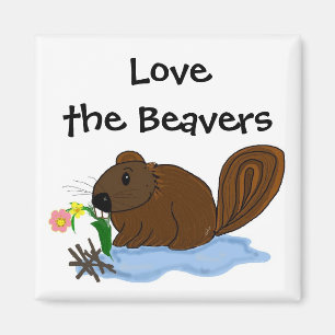 Liebe die Biber Magnet