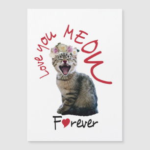 Liebe, die du MEOW für immer Magnetkarte