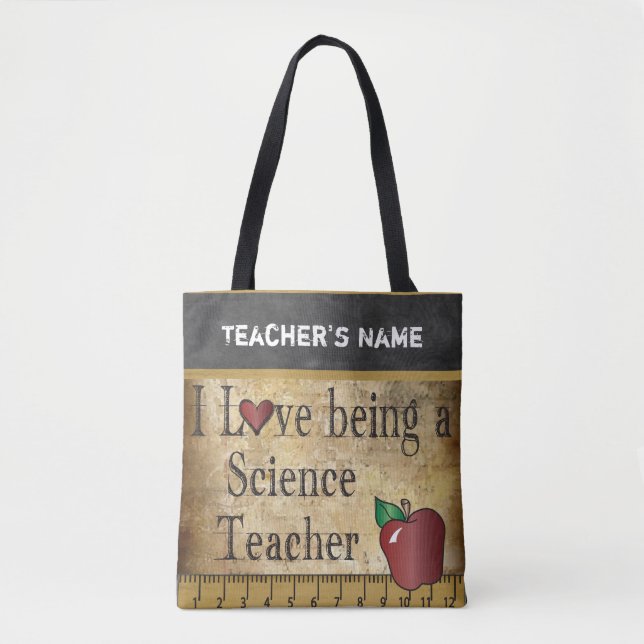Liebe, die ein Name des Wissenschafts-Lehrer-| DIY Tasche (Vorderseite)