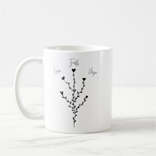 Liebe Die Hoffnung in Weiß Kaffeetasse