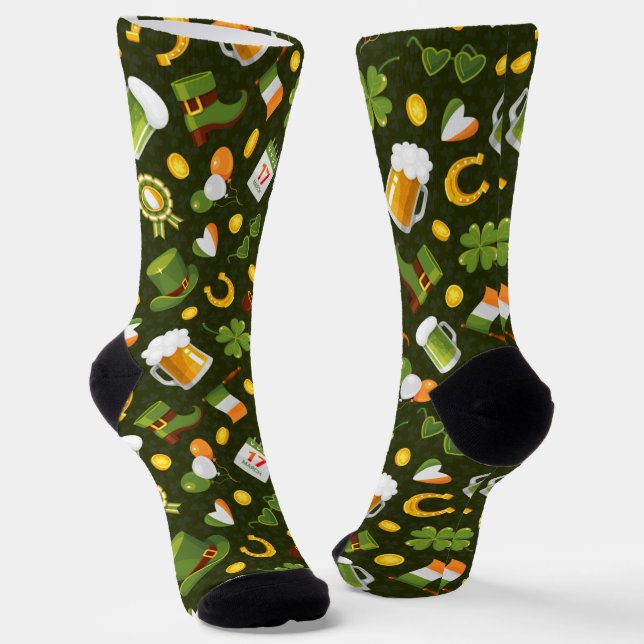 Liebe Die Iren Socken (Gewinkelt)