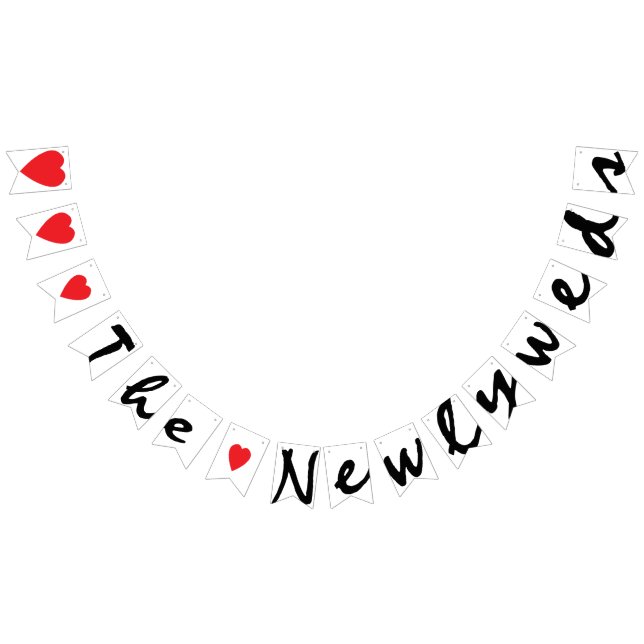 "LIEBE" die JUNGVERMÄHLTEN, die Zeichen-Dekor Wimpelkette (Alle)