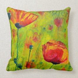 "Liebe die Mohnblumen! "Kissen Kissen
