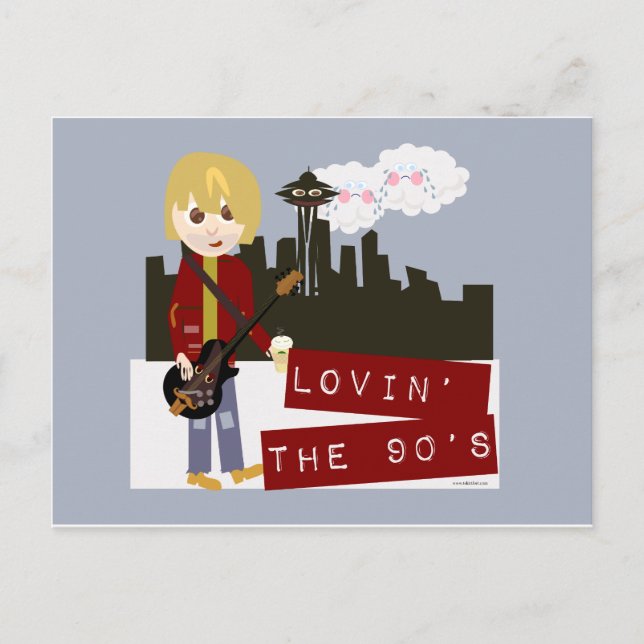 Liebe die Neunziger! Postkarte (Vorderseite)