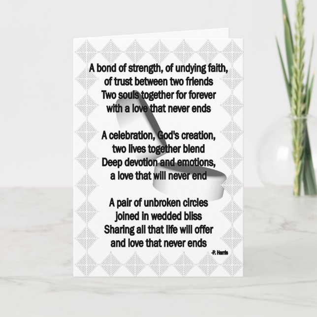 Liebe, die nie Karte beendet (Vorderseite)