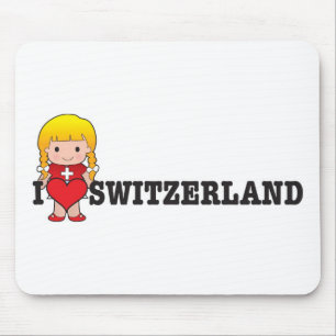 Liebe die Schweiz Mousepad