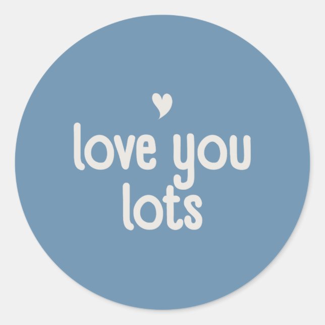 Liebe, die Sie aufklebern - Block & Stick Runder Aufkleber (Vorderseite)