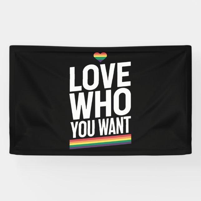 Liebe, die Sie Gewollt Rainbow Gay Pride Flag LGBT Banner (Horizontal)