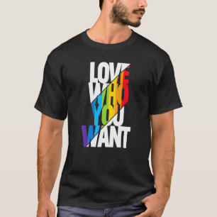 Liebe, die Sie Gewollt Stolz Mama Gay Pride Messy T-Shirt