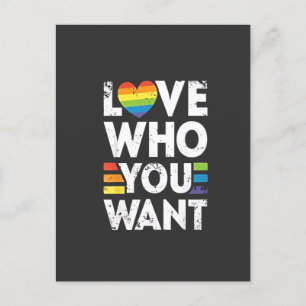 Liebe, die Sie LGBT-Pride Monat Gewollt haben Einladungspostkarte